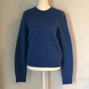 Polo Ralph Lauren Blue Long Sleeve Wool and Alpaca Blend Crew Neck Sweater